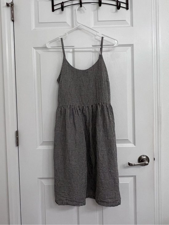 Simplygrey Dresses & Skirts - Simply Grey Linen Gingham Dress